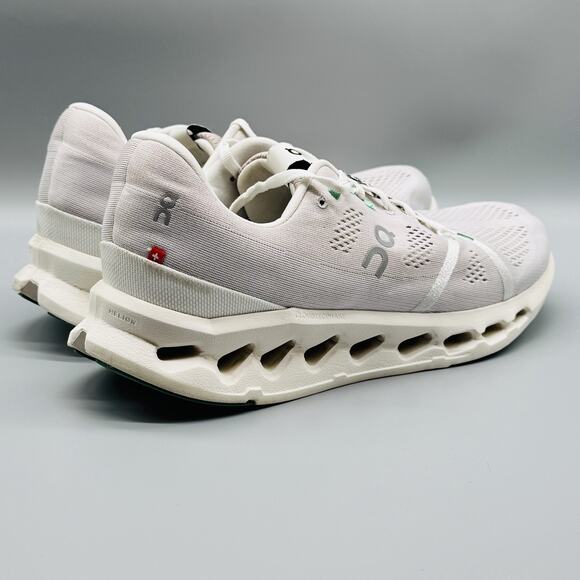 On Cloudsurfer 7 Shoes Mens 11.5 White Helion CloudTec Running Athletic Trainers - Picture 9 of 12